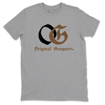 Jordan Jumpman Jack TR Travis Scott Dark Mocha shirts to match jordans OG Original Gangster sneaker match tees Jordan Jumpman Jack Travis Scott Dark Mocha match shoes to clothes SNRT Sneaker Tees unisex cotton Heather Grey 2 shirts