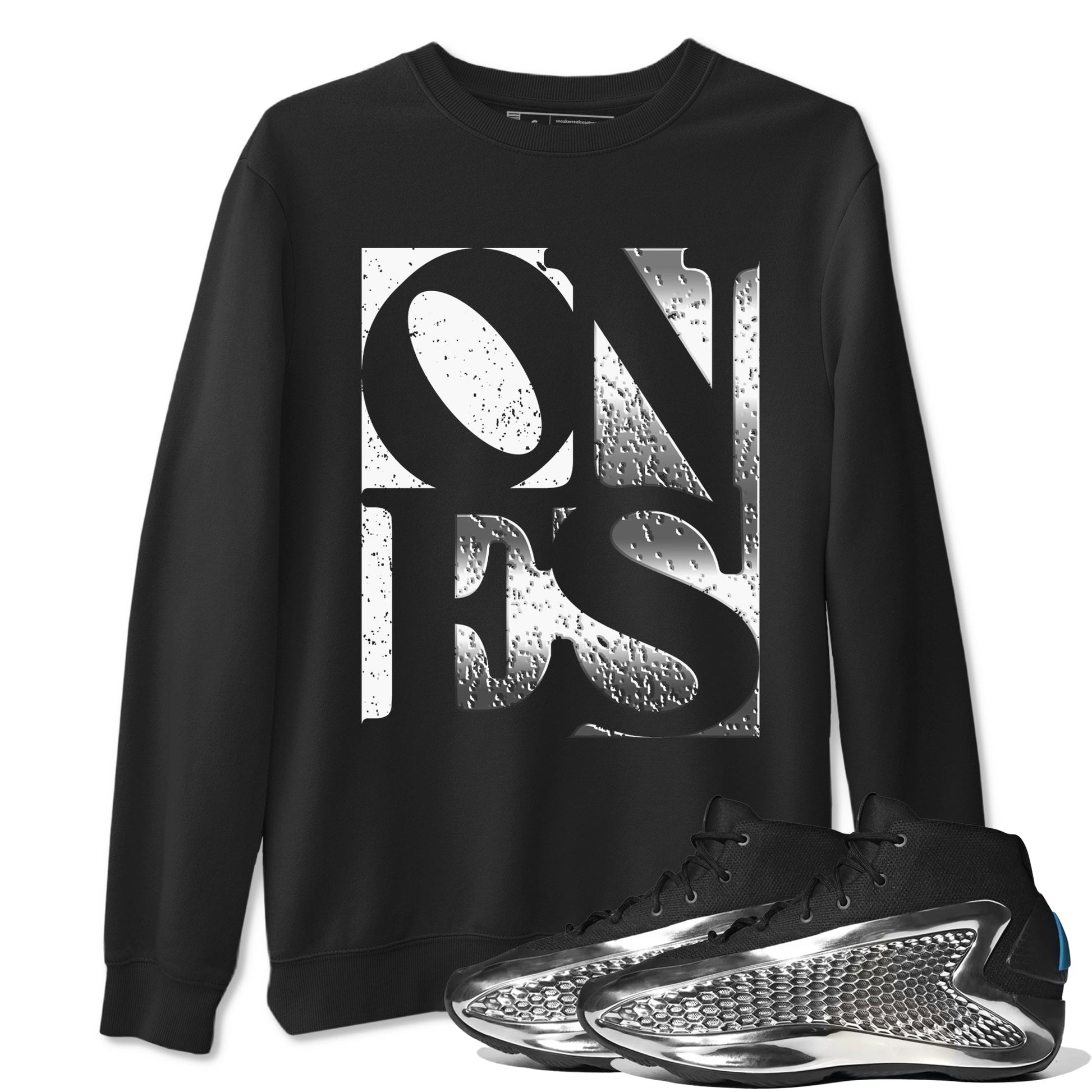 Adidas AE 1 Silver Metallic shirts to match jordans Ones sneaker match tees AE 1 Silver Metallic match shoes to clothes SNRT Sneaker Tees unisex cotton Black 1 shirts