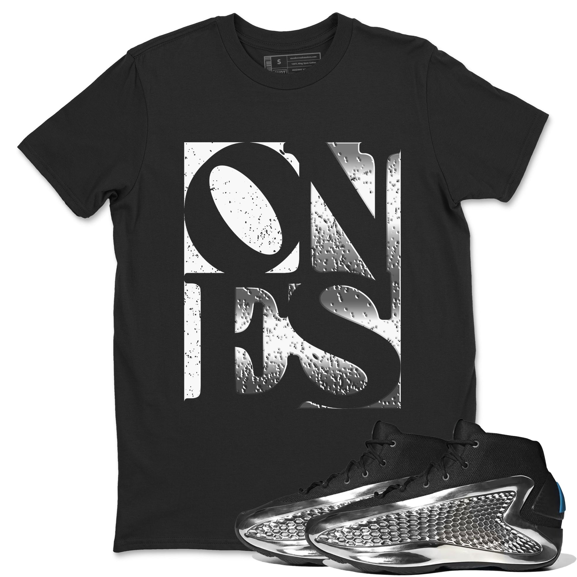 Adidas AE 1 Silver Metallic shirts to match jordans Ones sneaker match tees AE 1 Silver Metallic match shoes to clothes SNRT Sneaker Tees unisex cotton Black 1 shirts