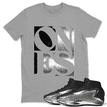 Adidas AE 1 Silver Metallic shirts to match jordans Ones sneaker match tees AE 1 Silver Metallic match shoes to clothes SNRT Sneaker Tees unisex cotton Heather Grey 1 shirts