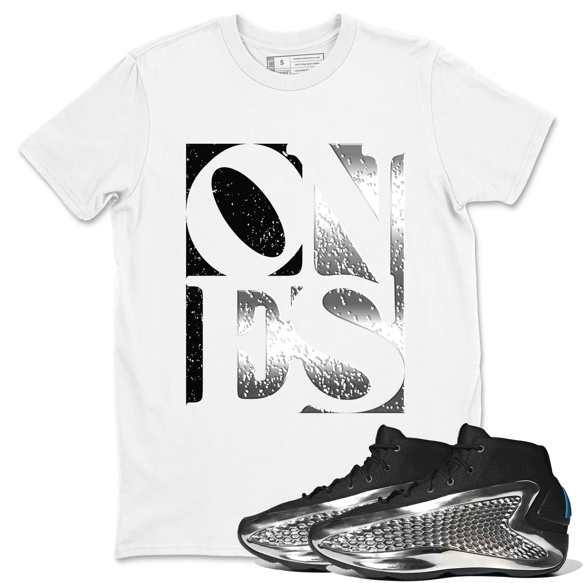 Adidas AE 1 Silver Metallic shirts to match jordans Ones sneaker match tees AE 1 Silver Metallic match shoes to clothes SNRT Sneaker Tees unisex cotton White 1 shirts
