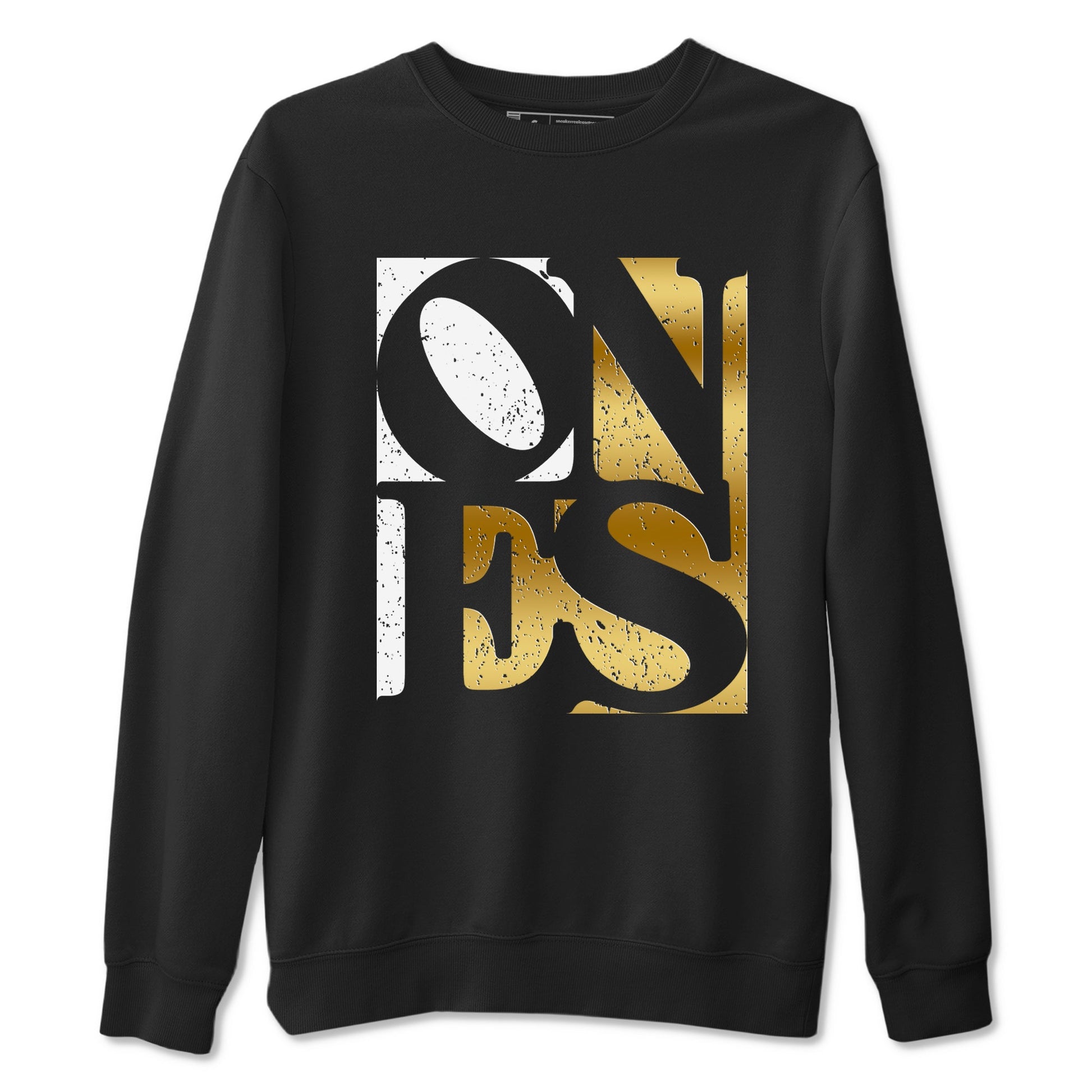 Air Jordan 1 High OG Black Metallic Gold shirts to match jordans Ones sneaker match tees Air Jordan 1 Retrp Black Metallic Gold Sneaker Shirts SNRT Sneaker Tees streetwear brand Black 2 unisex cotton tee