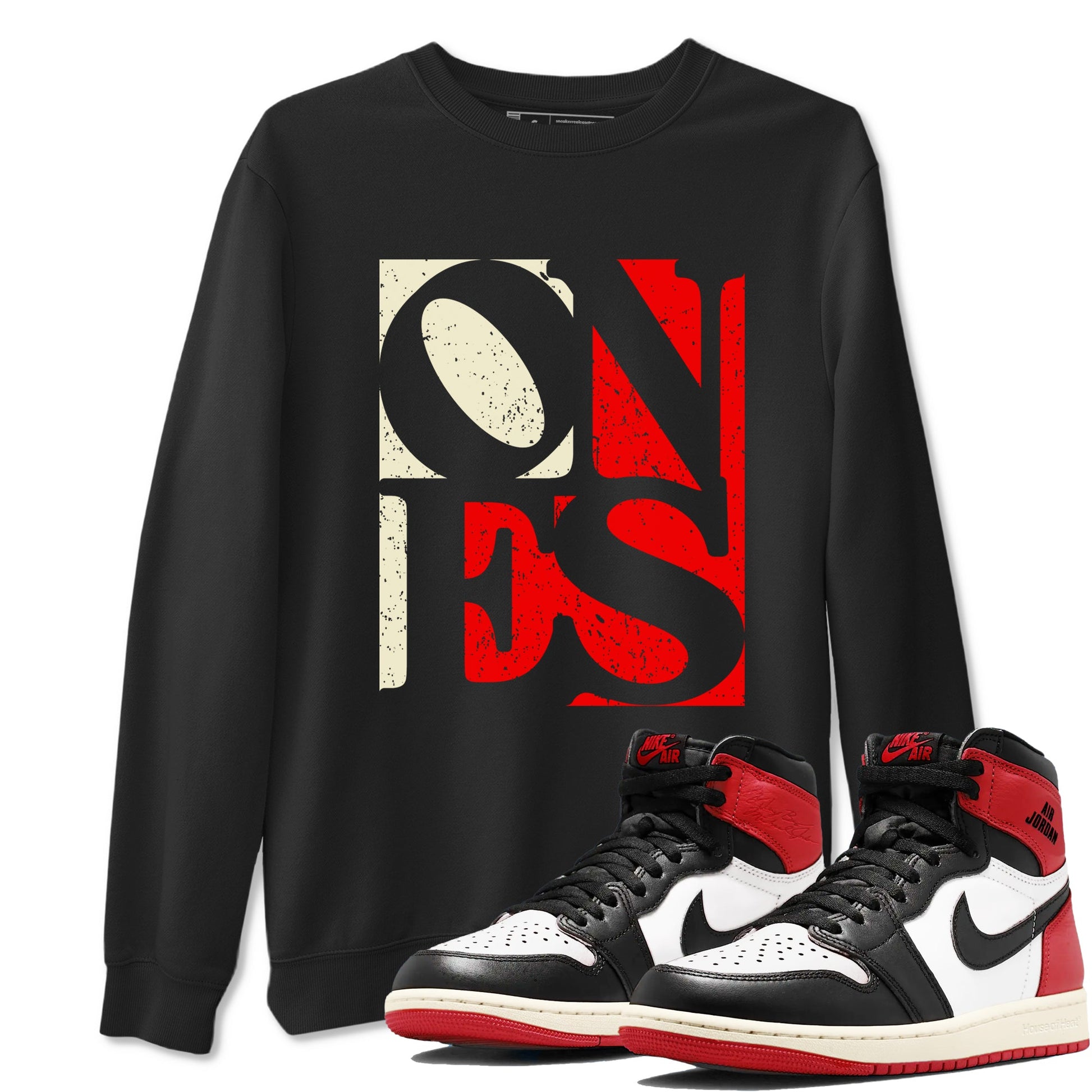 Air Jordan 1 High OG Black Toe Reimagined shirts to match jordans Ones sneaker match tees 1s Black Toe Reimagined Sneaker Shirts SNRT Sneaker Tees streetwear brand Black 1 unisex cotton tee