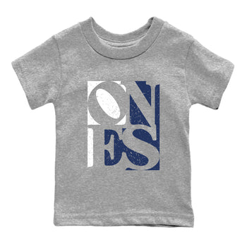 1s Midnight Navy shirts to match jordans Ones sneaker match tees Air Jordan 1 Midnight Navy match shoes to clothes SNRT Sneaker Tees Youth Baby Heather Grey 2 tee