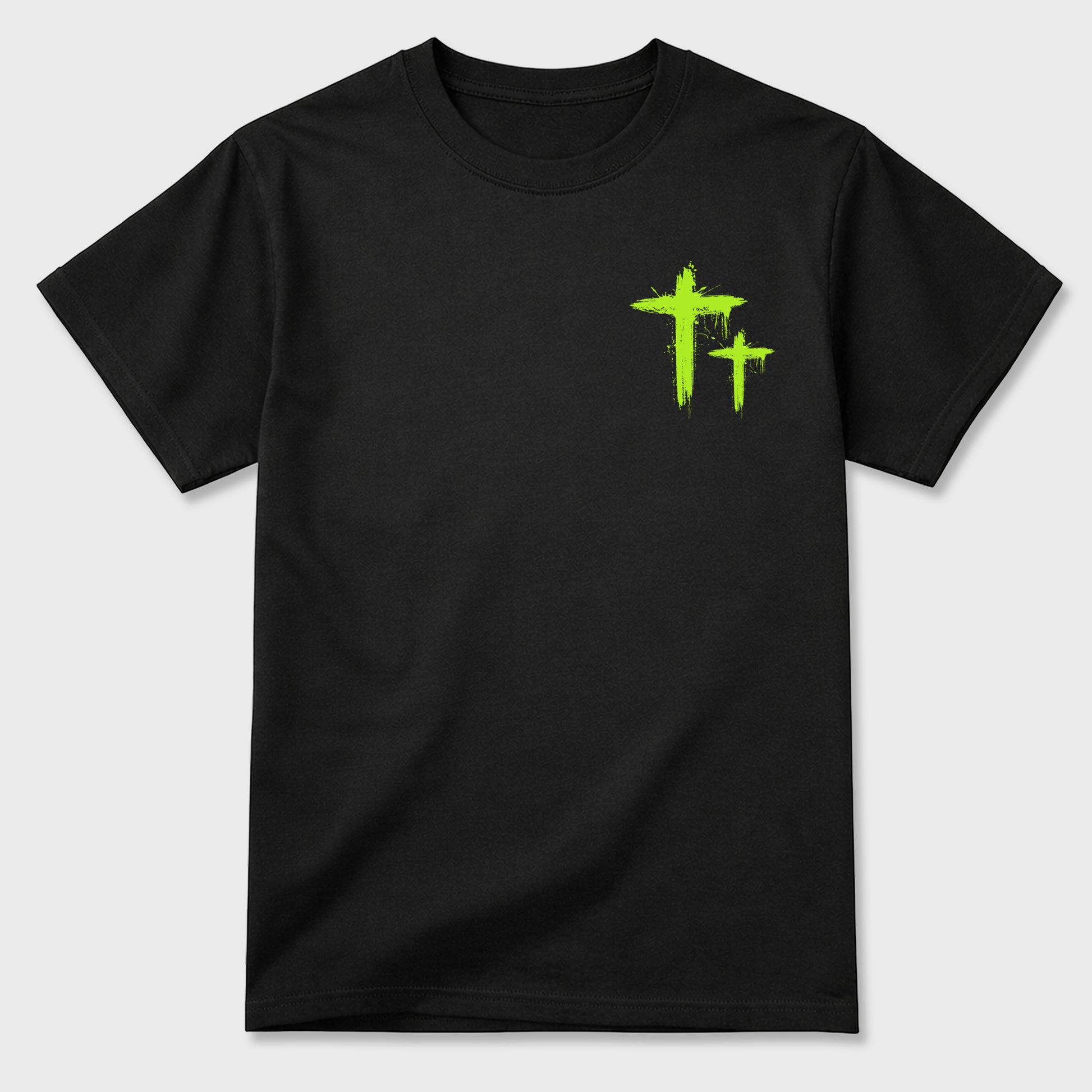 Only God Can Judge Me sneaker match t-shirt styled to complete your fit with the Air Max 90 Neon Yellow sneakers, Front and Back Graphic Tee
