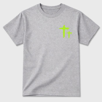 Only God Can Judge Me sneaker match t-shirt styled to complete your fit with the Air Max 90 Neon Yellow sneakers, Front and Back Graphic Tee