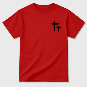 Only God Can Judge Me sneaker match t-shirt styled to complete your fit with the sneakers, shown in Red.