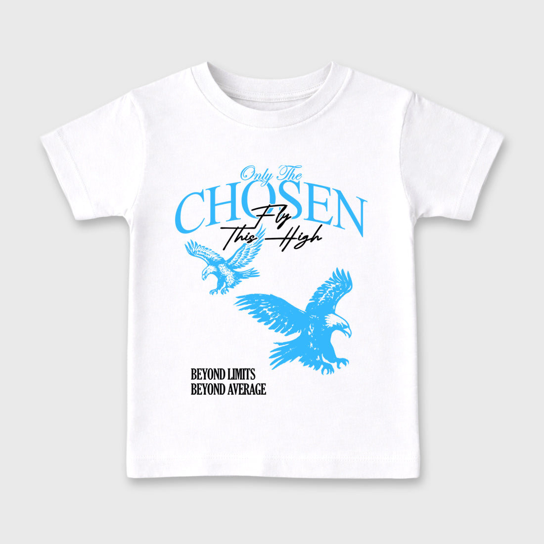 Best Sneakerfit Graphic Tee. Graphic Outfits. Sneaker Tees To Match Air Foamposite One University Blue Sneakers – Only The Chosen Fly This High Kids T-Shirt White 2