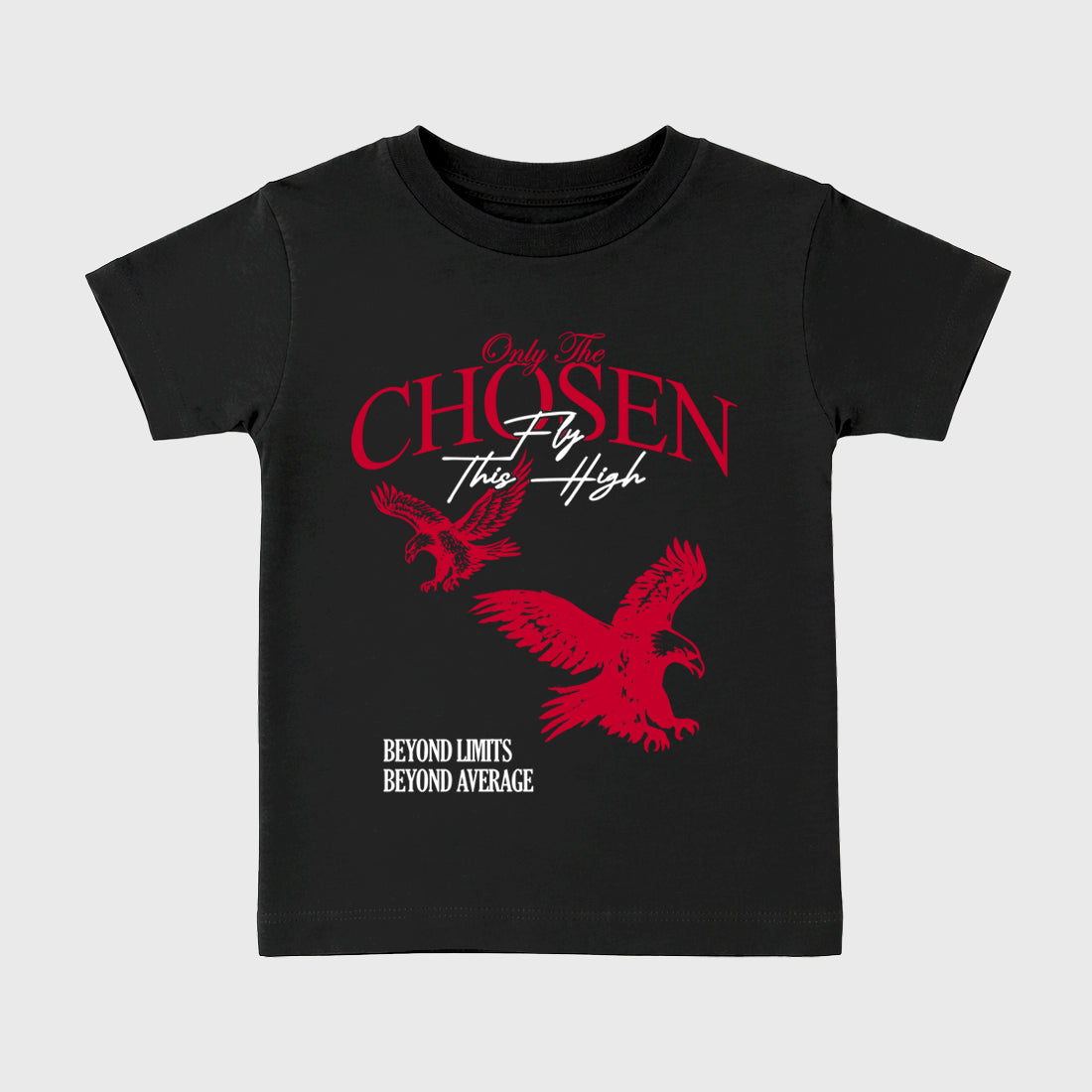 Sneaker match tees – Sneaker Tees To Match Air Jordan 1 Banned Shoes – Only The Chosen Fly This High Kids T-Shirt Black 2