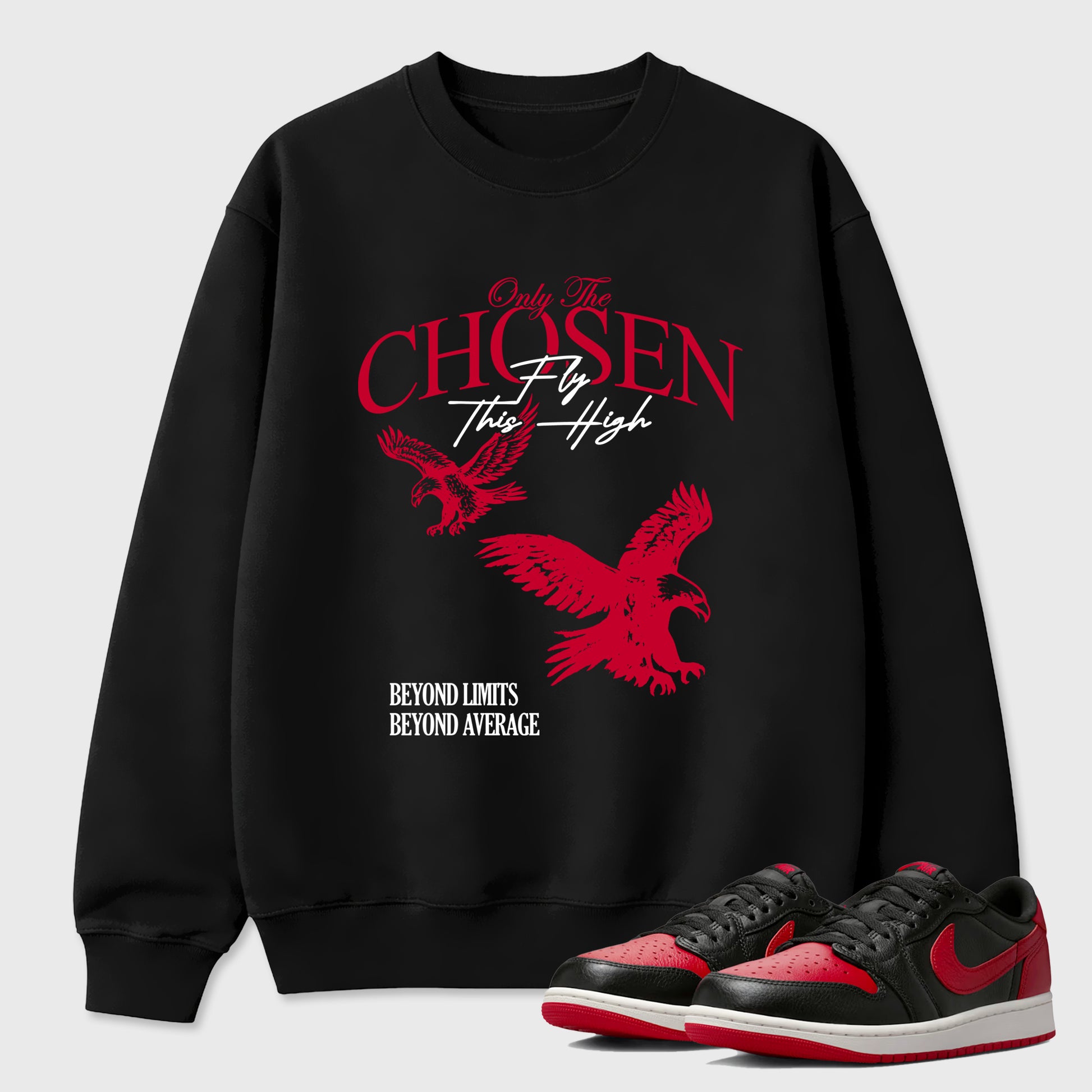 Sneaker match tees – Sneaker Tees To Match Air Jordan 1 Banned Shoes – Only The Chosen Fly This High Tee Black 1