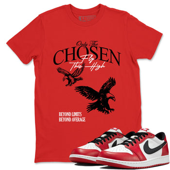 Best Sneakerfit graphic tee – Sneaker Tees To Match Air Jordan 1 Low Chicago Sneakers – Only The Chosen Fly This High Tee Red 1
