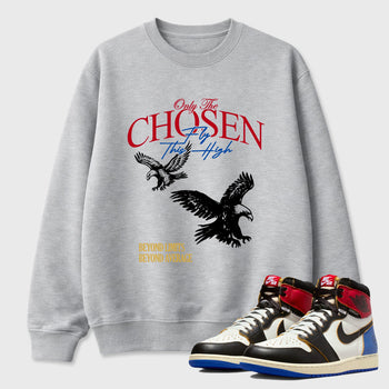 Sneaker match tees – Sneaker Tees To Match Air Jordan 1 Union x Fragment Shoes – Only The Chosen Fly This High Tee Heather Grey 1