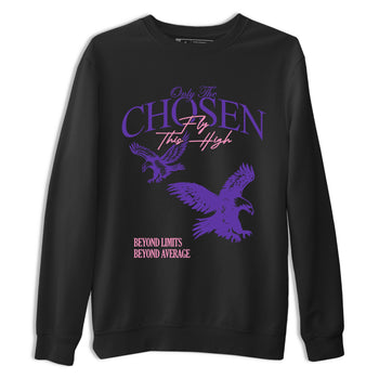 Sneaker match tees – Sneaker Tees To Match Air Jordan 11 Canyon Purple Shoes – Only The Chosen Fly This High Tee Black 2