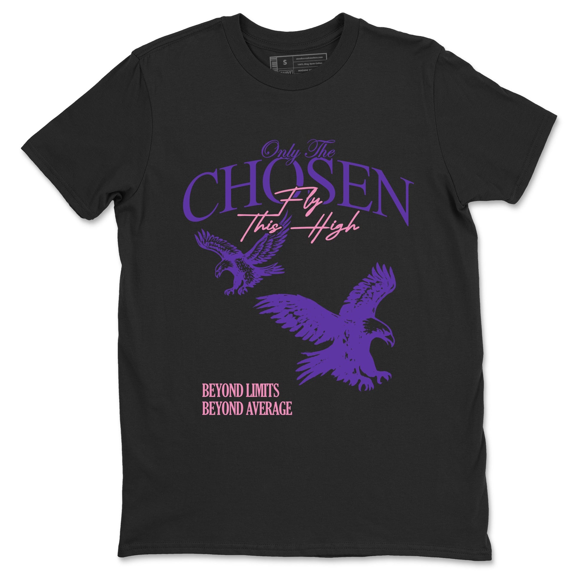 Sneaker match tees – Sneaker Tees To Match Air Jordan 11 Canyon Purple Shoes – Only The Chosen Fly This High Tee Black 2