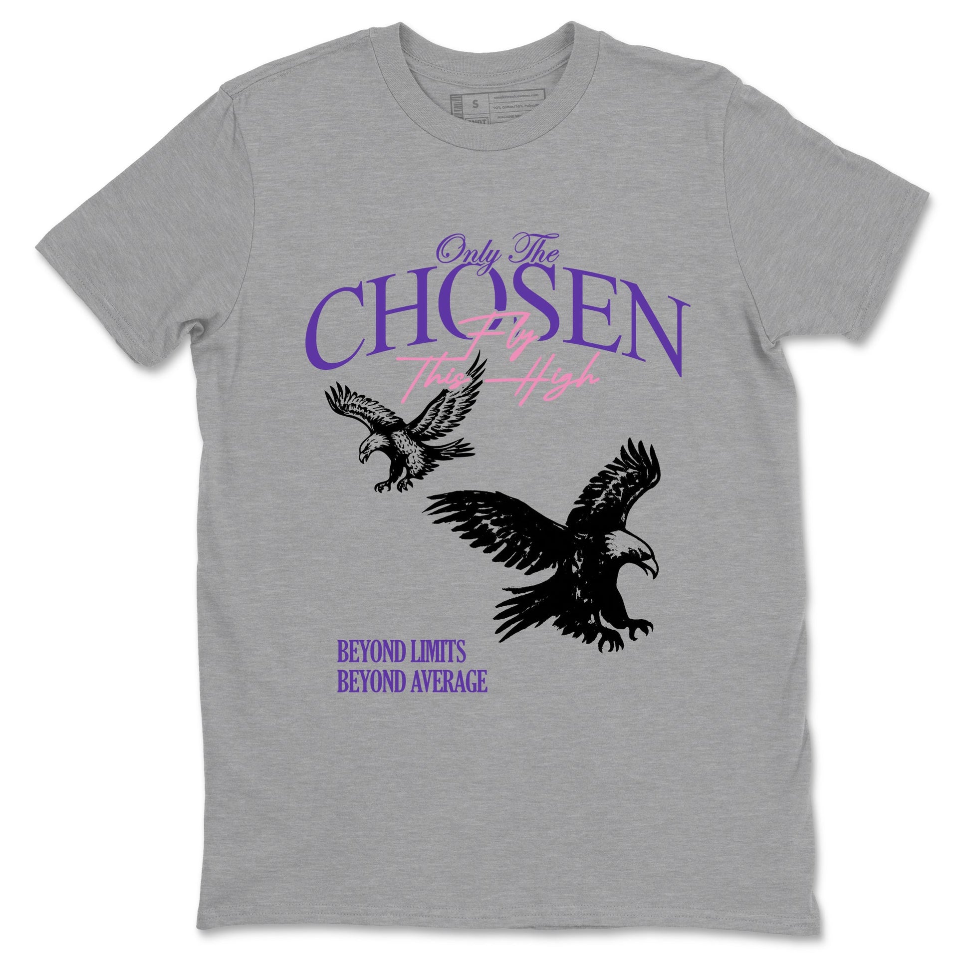 Sneaker match tees – Sneaker Tees To Match Air Jordan 11 Canyon Purple Shoes – Only The Chosen Fly This High Tee Heather Grey 2