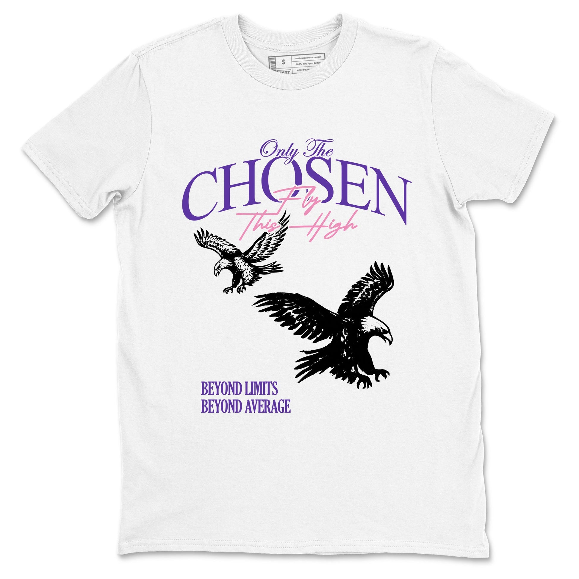 Sneaker match tees – Sneaker Tees To Match Air Jordan 11 Canyon Purple Shoes – Only The Chosen Fly This High Tee White 2
