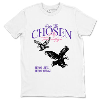 Sneaker match tees – Sneaker Tees To Match Air Jordan 11 Canyon Purple Shoes – Only The Chosen Fly This High Tee White 2