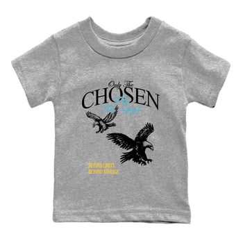 Best Sneakerfit graphic tee – Sneaker Tees To Match Air Jordan 11 Gamma Sneakers – Only The Chosen Fly This High Kids T-Shirt Heather Grey 2