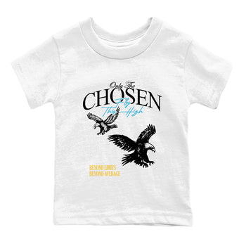 Best Sneakerfit graphic tee – Sneaker Tees To Match Air Jordan 11 Gamma Sneakers – Only The Chosen Fly This High Kids T-Shirt White 2