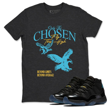 Best Sneakerfit graphic tee – Sneaker Tees To Match Air Jordan 11 Gamma Sneakers – Only The Chosen Fly This High Tee Charcoal Heather 1