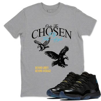 Best Sneakerfit graphic tee – Sneaker Tees To Match Air Jordan 11 Gamma Sneakers – Only The Chosen Fly This High Tee Heather Grey 1