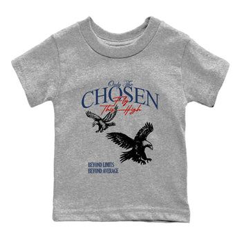 Sneaker match tees – Sneaker Tees To Match Air Jordan 11 Rare Air Shoes – Only The Chosen Fly This High Kids T-Shirt Heather Grey 2