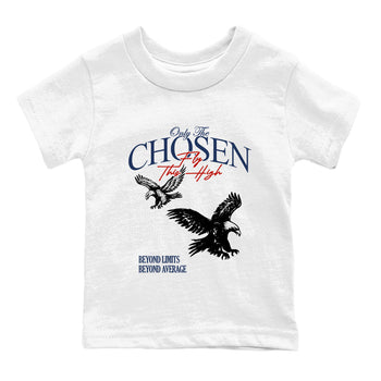 Sneaker match tees – Sneaker Tees To Match Air Jordan 11 Rare Air Shoes – Only The Chosen Fly This High Kids T-Shirt White 2
