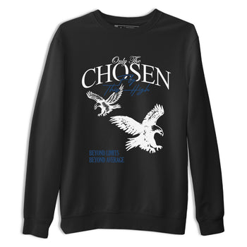 Sneaker match tees – Sneaker Tees To Match Air Jordan 12 French Blue Shoes – Only The Chosen Fly This High Tee Black 2