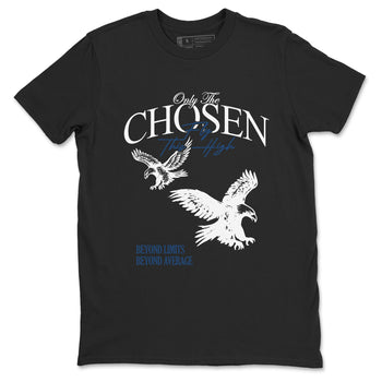 Sneaker match tees – Sneaker Tees To Match Air Jordan 12 French Blue Shoes – Only The Chosen Fly This High Tee Black 2