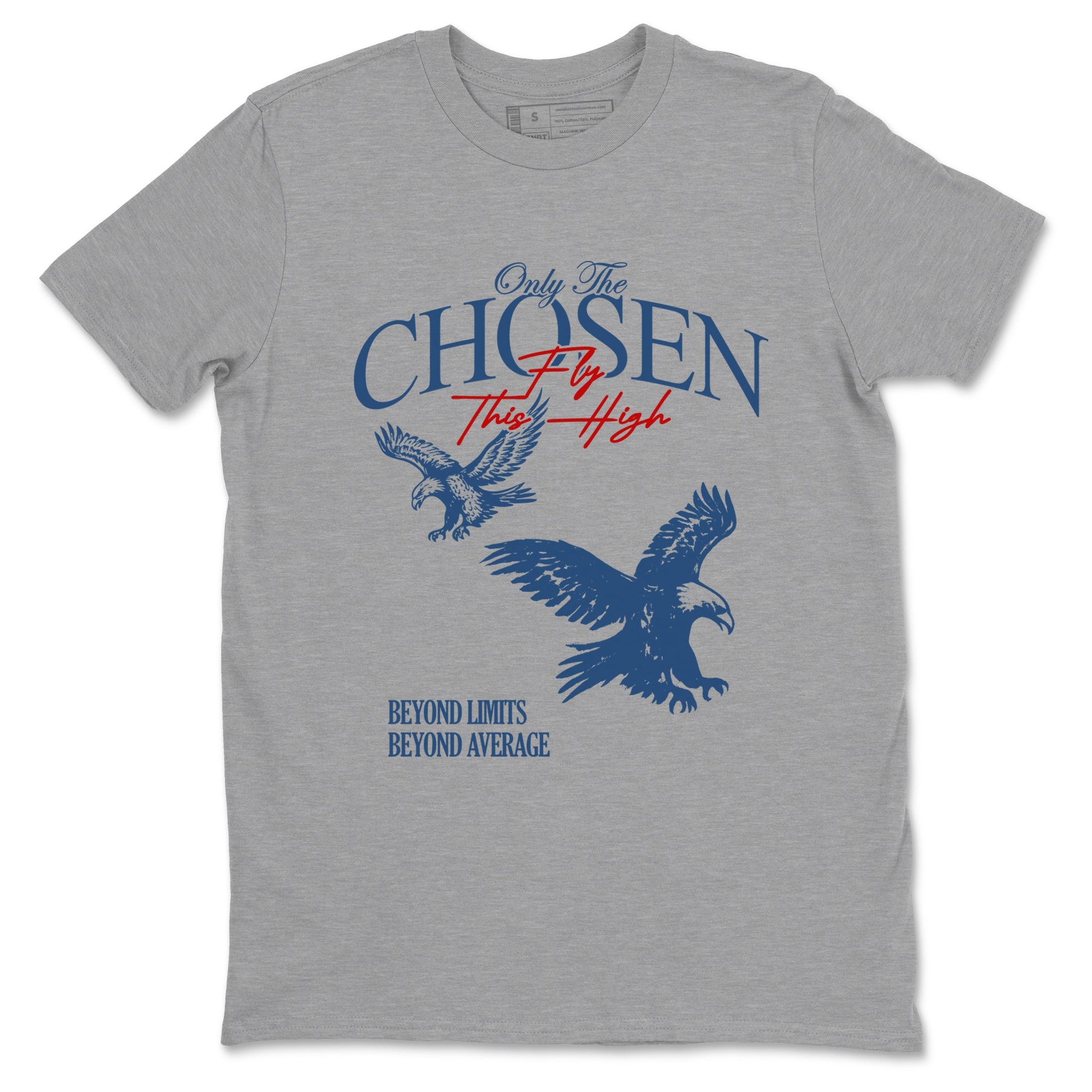 Sneaker match tees – Sneaker Tees To Match Air Jordan 12 French Blue Shoes – Only The Chosen Fly This High Tee Heather Grey 2