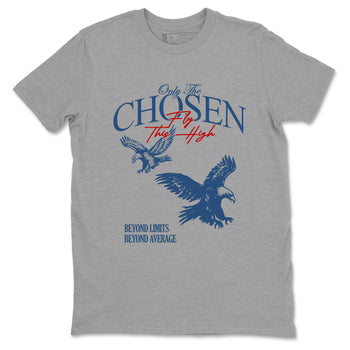 Sneaker match tees – Sneaker Tees To Match Air Jordan 12 French Blue Shoes – Only The Chosen Fly This High Tee Heather Grey 2