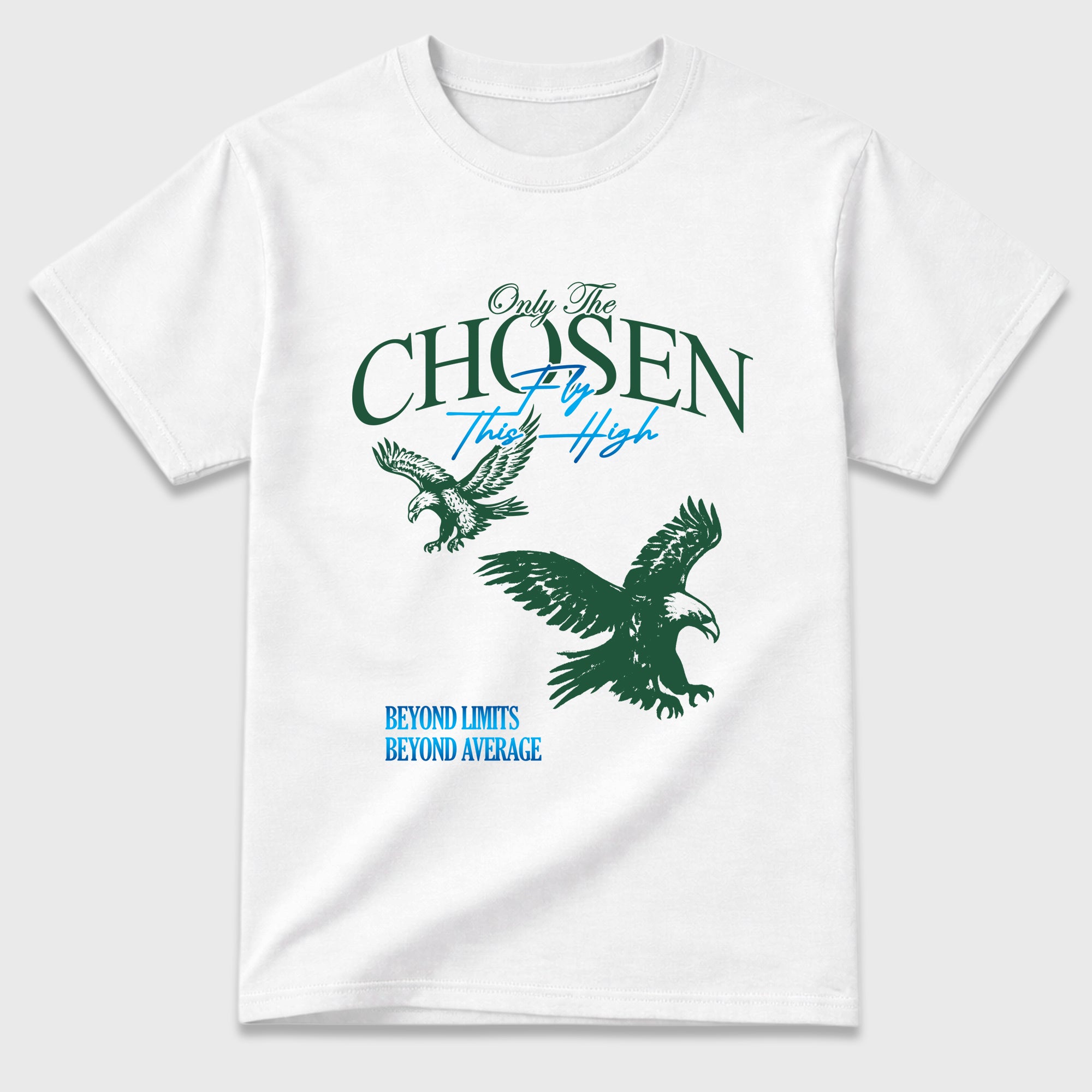Only The Chosen Fly This High Graphic T-Shirt featuring original streetwear artwork designed to match the Air Jordan 12 Summit Green. White 2 Graphic T-Shirt.