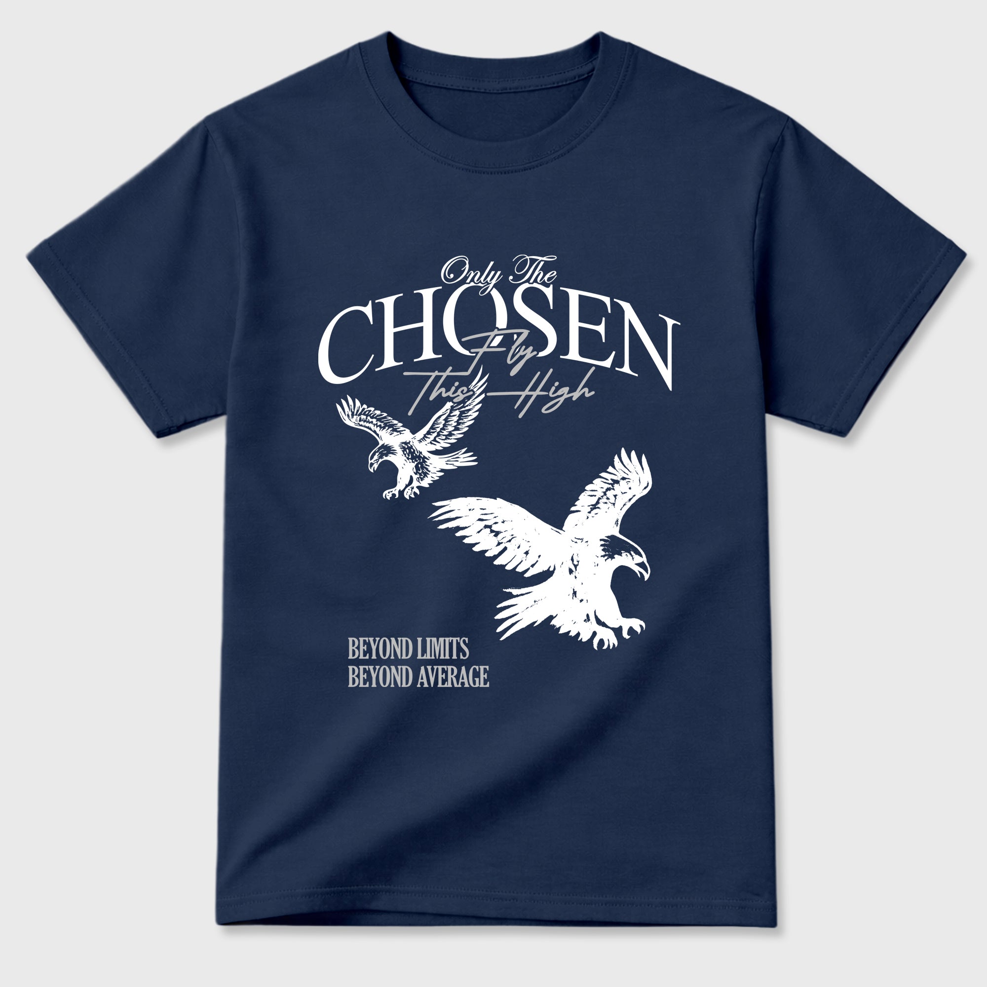 Only The Chosen Fly This High Graphic T-Shirt featuring original streetwear artwork designed to match the Air Jordan 13 Flint. Navy 2 Graphic T-Shirt.