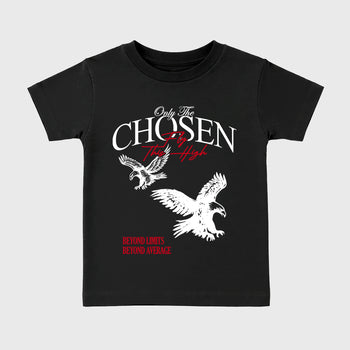 Sneaker match tees – Sneaker Tees To Match Air Jordan 13 University Red Shoes – Only The Chosen Fly This High Kids T-Shirt Black 2