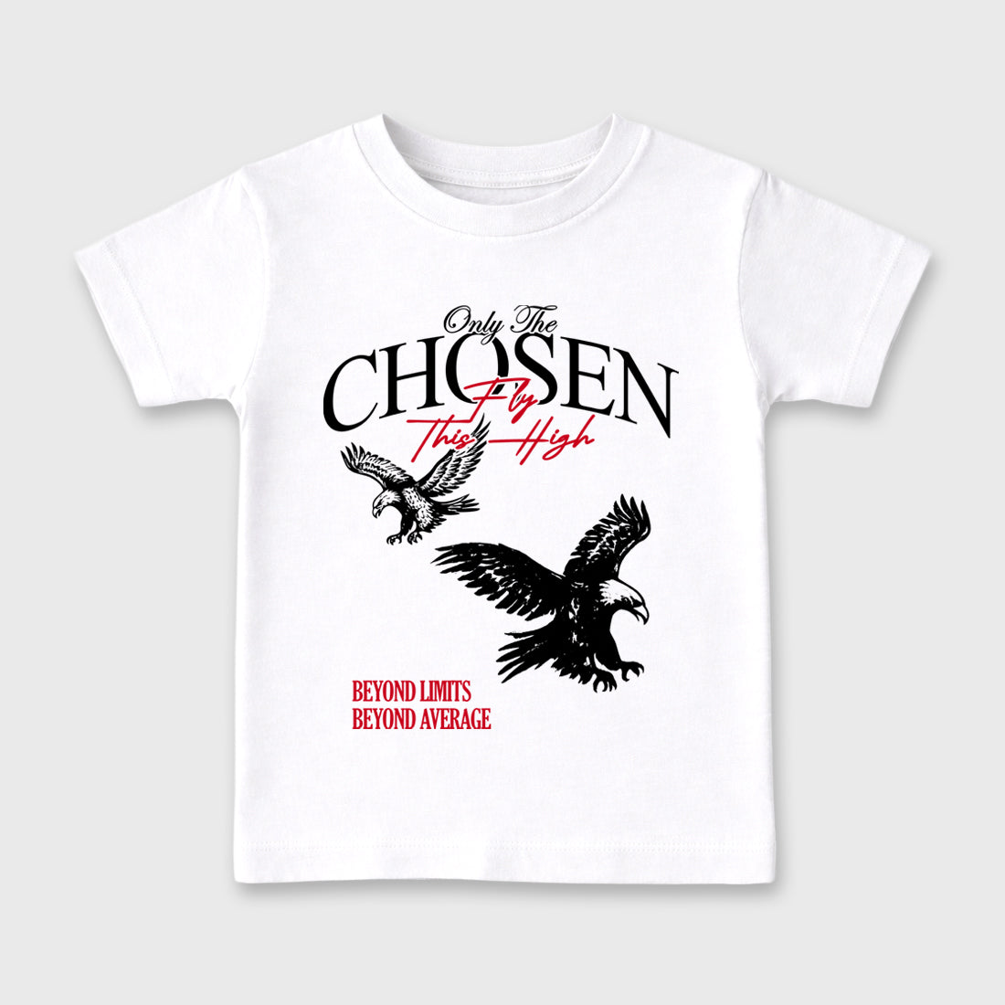 Sneaker match tees – Sneaker Tees To Match Air Jordan 13 University Red Shoes – Only The Chosen Fly This High Kids T-Shirt White 2
