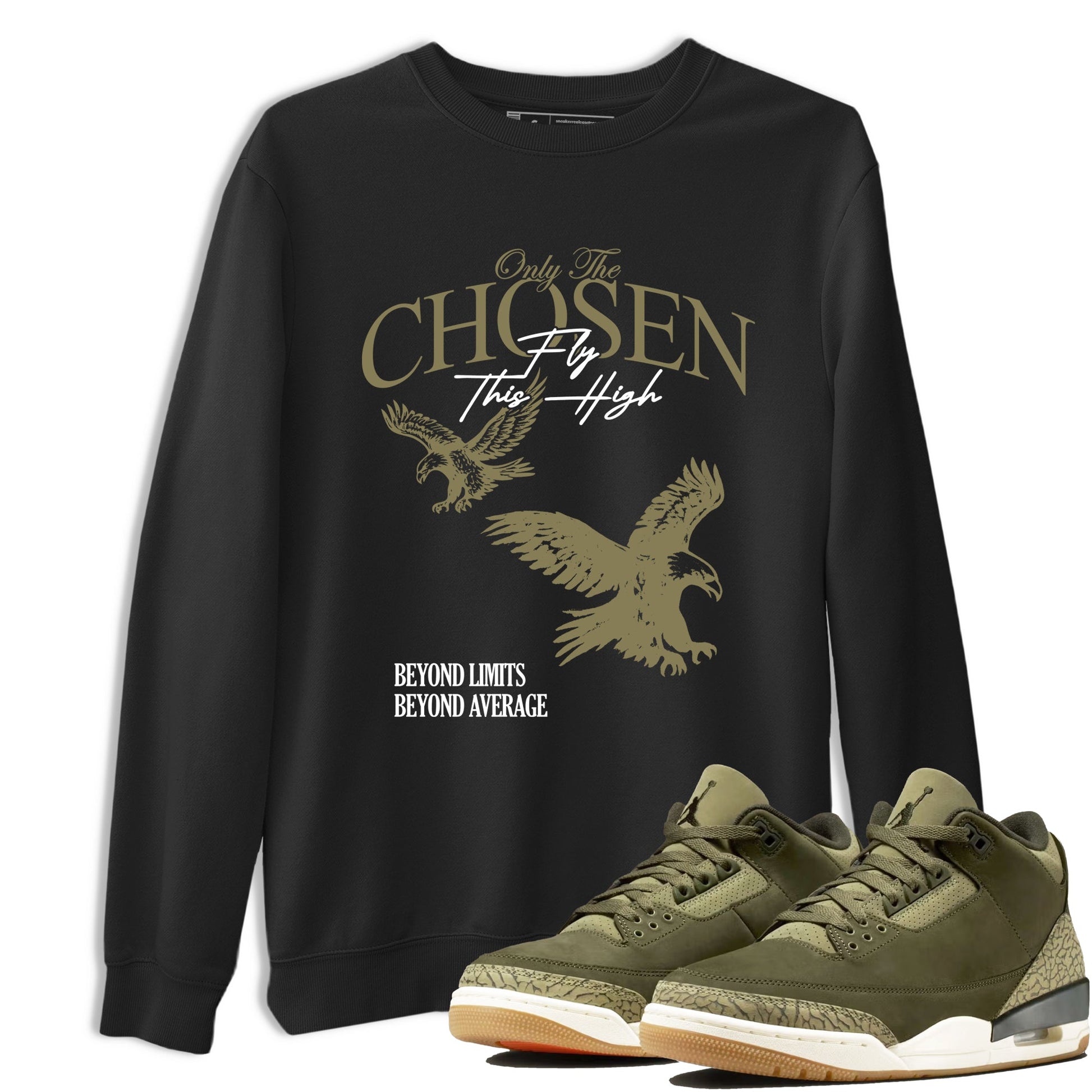Sneaker Threads – Sneaker Threads To Match Air Jordan 3 Family Affair Shoes – Only The Chosen Fly This High Tee Black 1