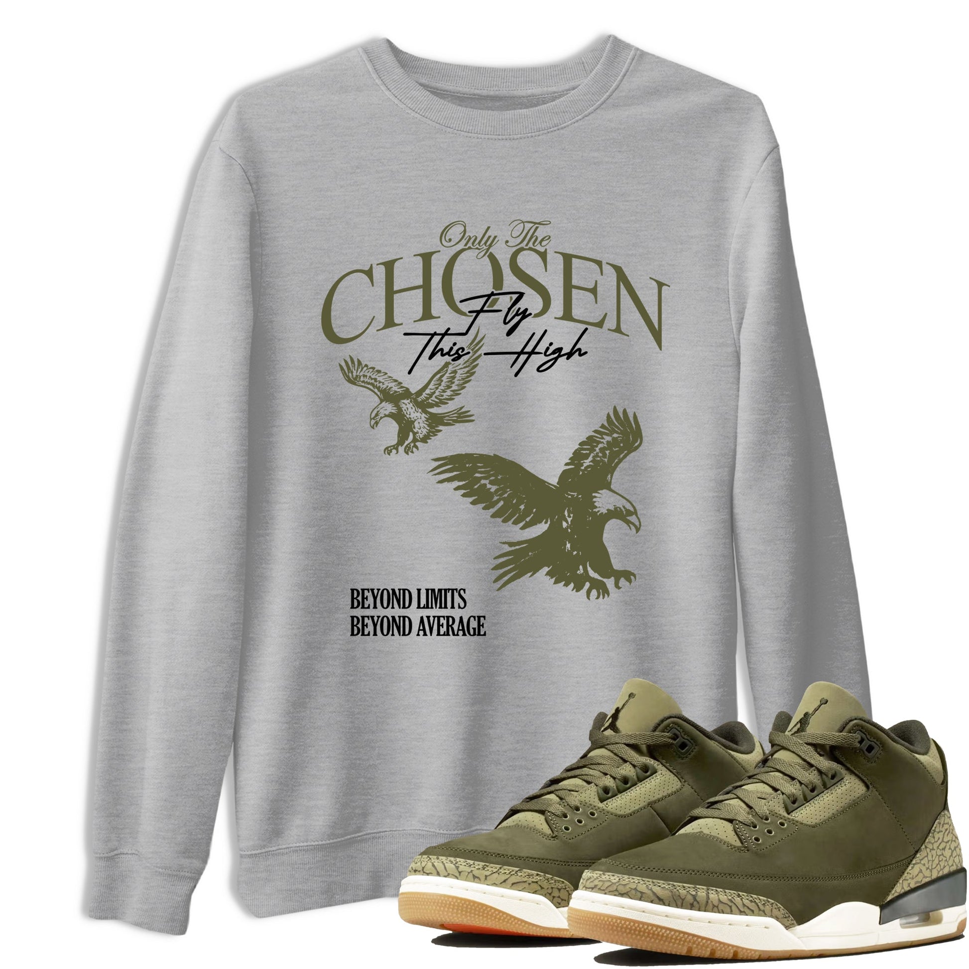 Sneaker Threads – Sneaker Threads To Match Air Jordan 3 Family Affair Shoes – Only The Chosen Fly This High Tee Heather Grey 1