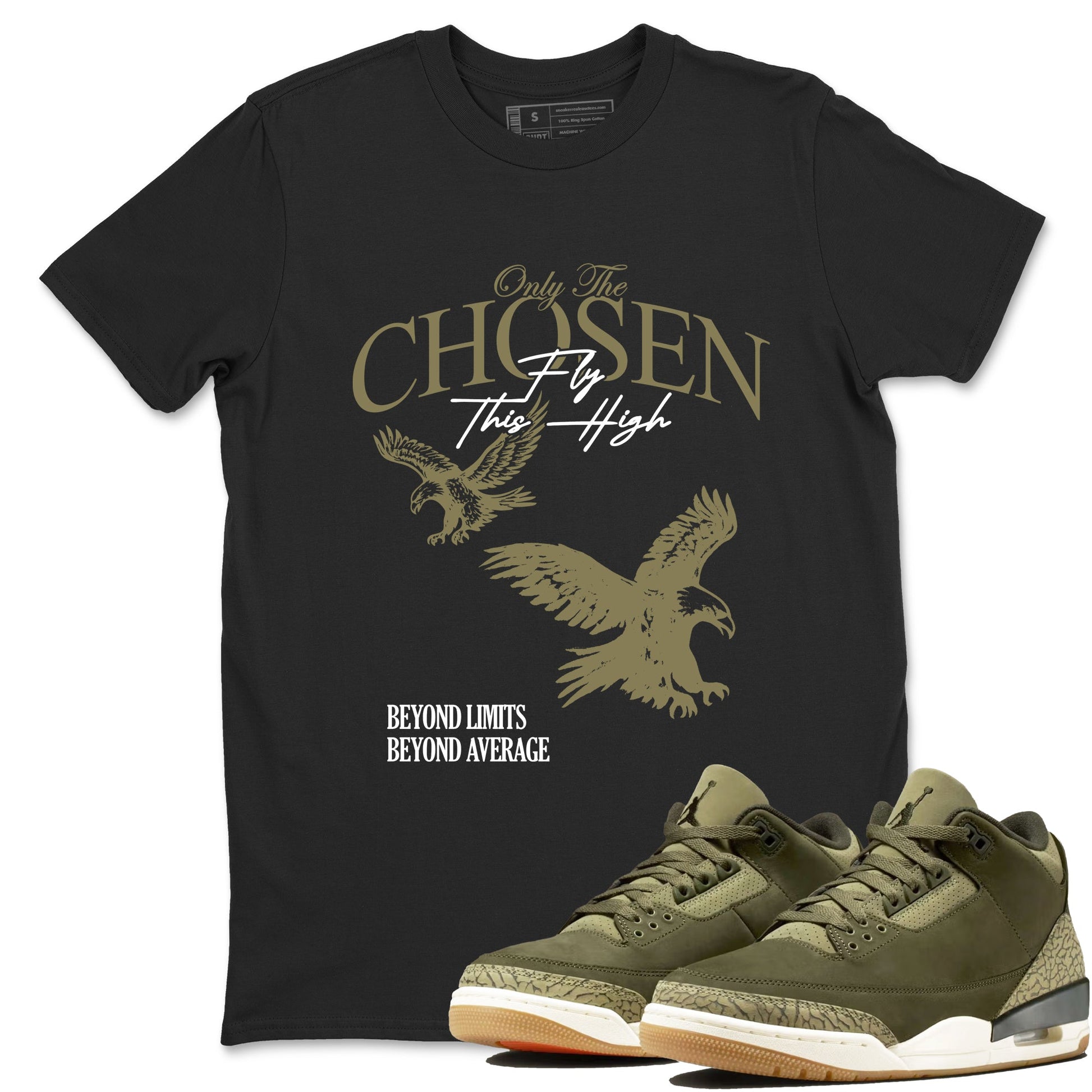Sneaker Threads – Sneaker Threads To Match Air Jordan 3 Family Affair Shoes – Only The Chosen Fly This High Tee Black 1