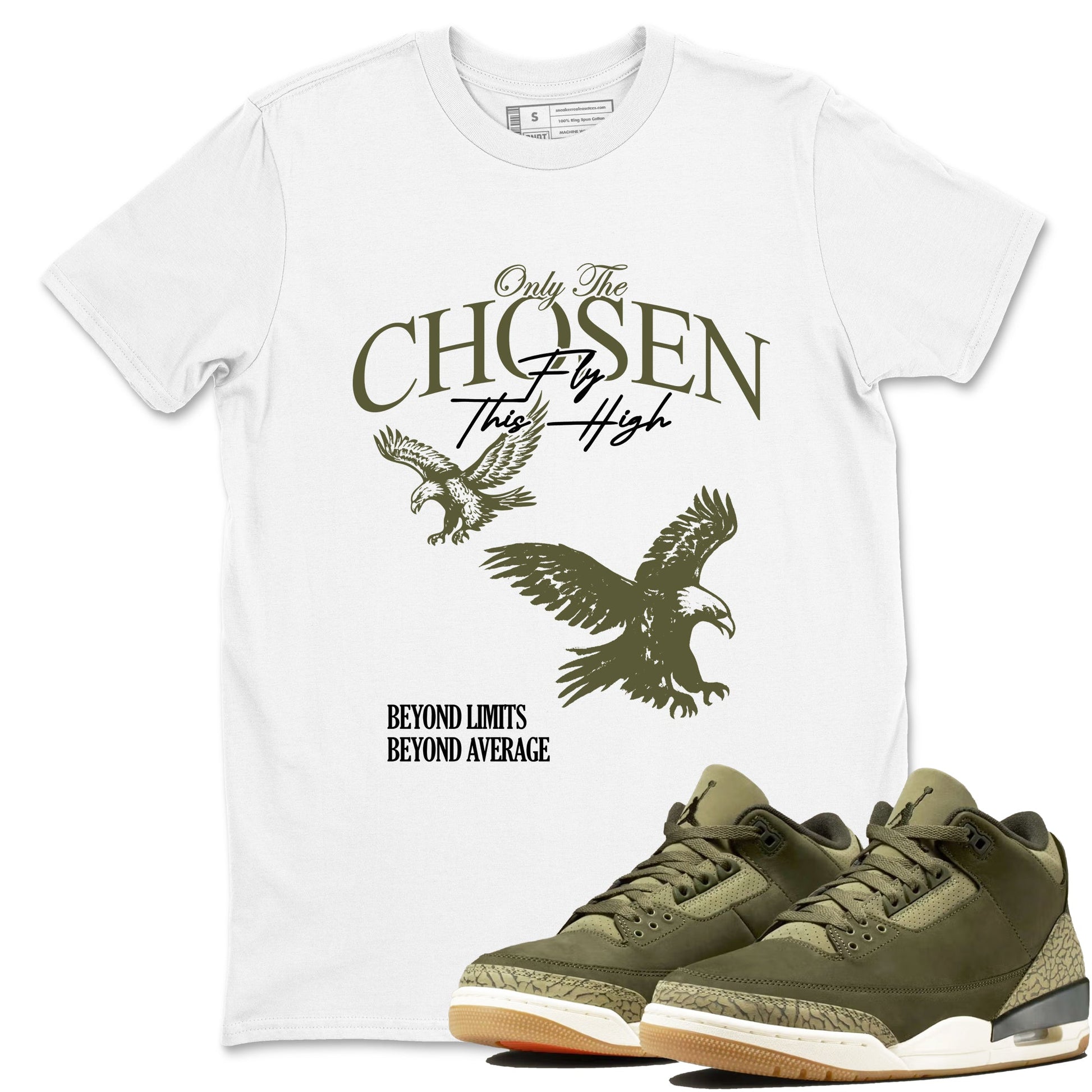 Sneaker Threads – Sneaker Threads To Match Air Jordan 3 Family Affair Shoes – Only The Chosen Fly This High Tee White 1