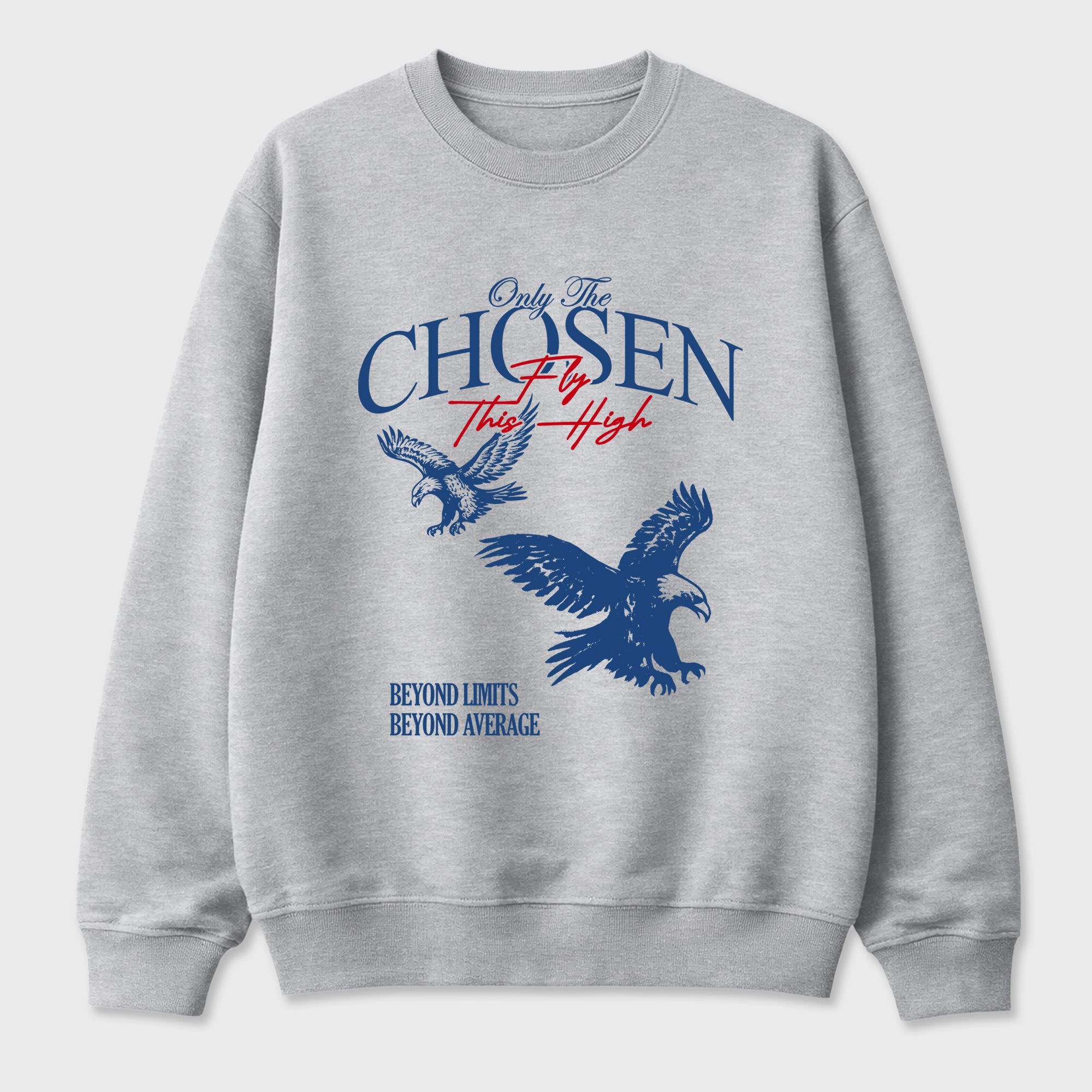 Only The Chosen Fly This High Graphic T-Shirt featuring original streetwear artwork designed to match the Air Jordan 3 True Blue. Heather Grey 2 Graphic Tee.