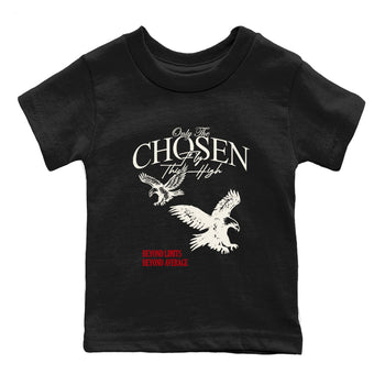 Sneaker match tees – Sneaker Tees To Match Air Jordan 4 Flight Club Shoes – Only The Chosen Fly This High Kids T-Shirt Black 2