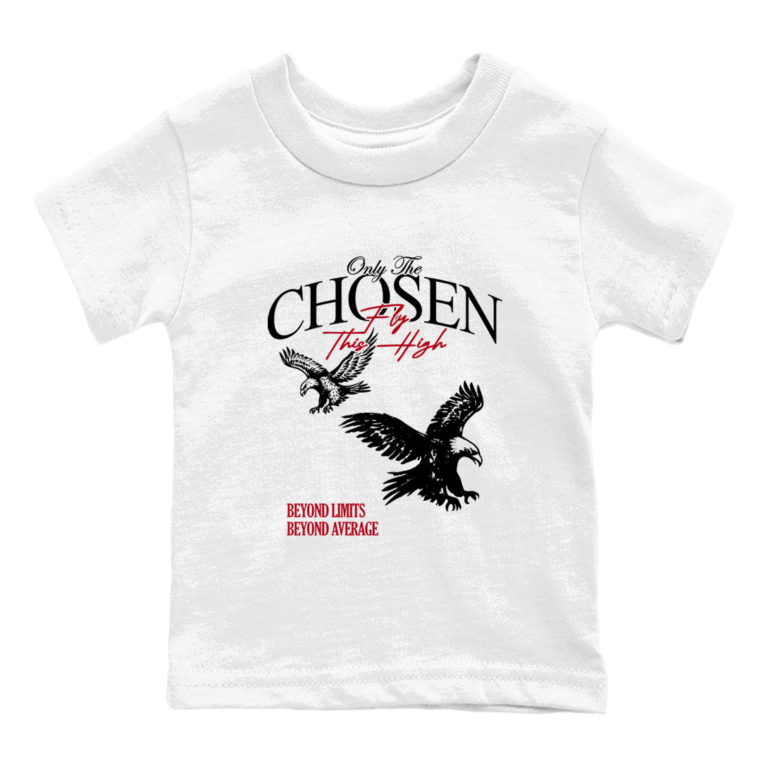Sneaker match tees – Sneaker Tees To Match Air Jordan 4 Flight Club Shoes – Only The Chosen Fly This High Kids T-Shirt White 2