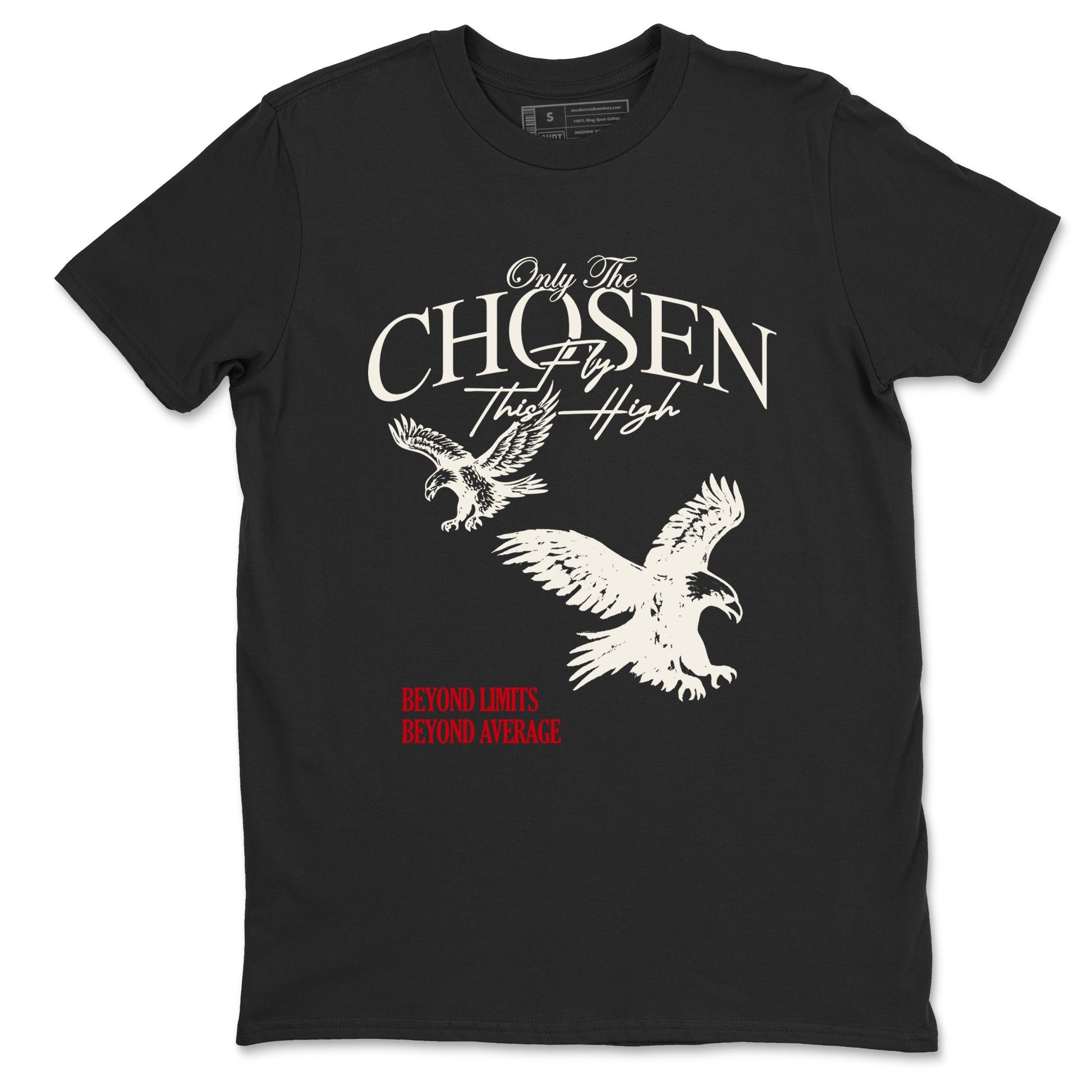 Sneaker match tees – Sneaker Tees To Match Air Jordan 4 Flight Club Shoes – Only The Chosen Fly This High Tee Black 2