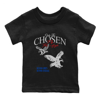 Sneaker match tees – Sneaker Tees To Match Jordan 4 Retro Rare Air Shoes – Only The Chosen Fly This High Kids T-Shirt Black 2