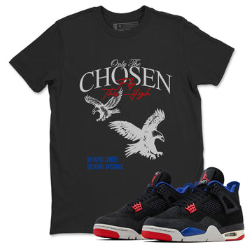 Sneaker match tees – Sneaker Tees To Match Jordan 4 Retro Rare Air Shoes – Only The Chosen Fly This High Tee Black 1