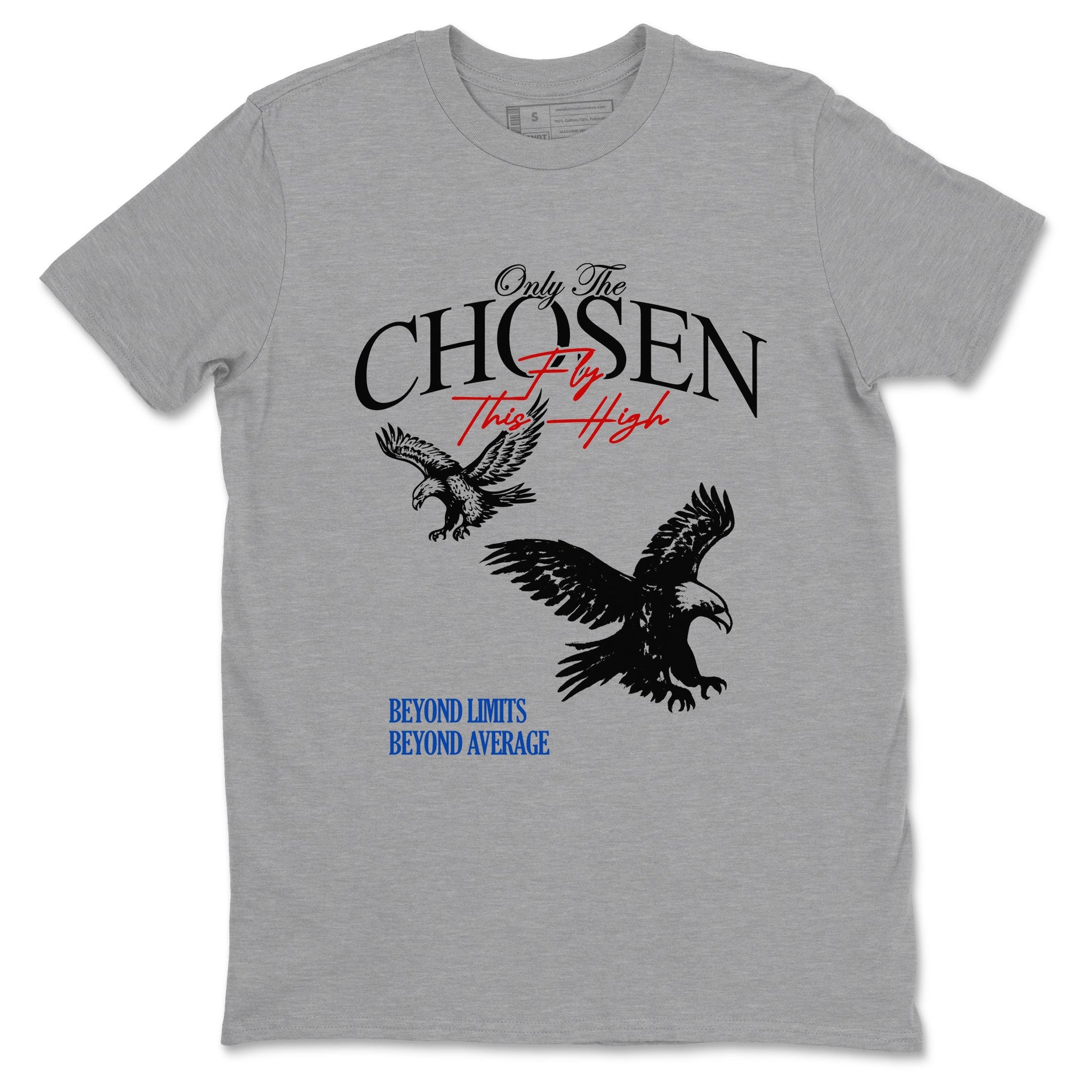 Sneaker match tees – Sneaker Tees To Match Jordan 4 Retro Rare Air Shoes – Only The Chosen Fly This High Tee Heather Grey 2