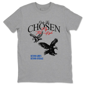 Sneaker match tees – Sneaker Tees To Match Jordan 4 Retro Rare Air Shoes – Only The Chosen Fly This High Tee Heather Grey 2