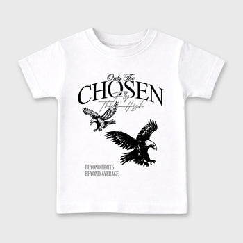 Sneaker match tees – Sneaker Tees To Match Air Jordan 6 Cap and Gown Shoes – Only The Chosen Fly This High Kids T-Shirt White 2