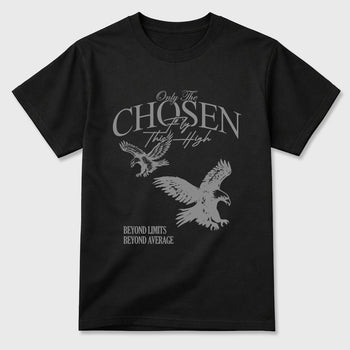 Sneaker match tees – Sneaker Tees To Match Air Jordan 6 Cap and Gown Shoes – Only The Chosen Fly This High Tee Black 2