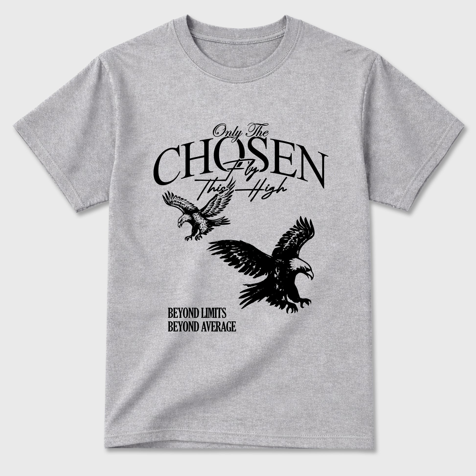 Sneaker match tees – Sneaker Tees To Match Air Jordan 6 Cap and Gown Shoes – Only The Chosen Fly This High Tee Heather Grey 2